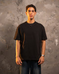 Black Relaxed Fit Basic Tee