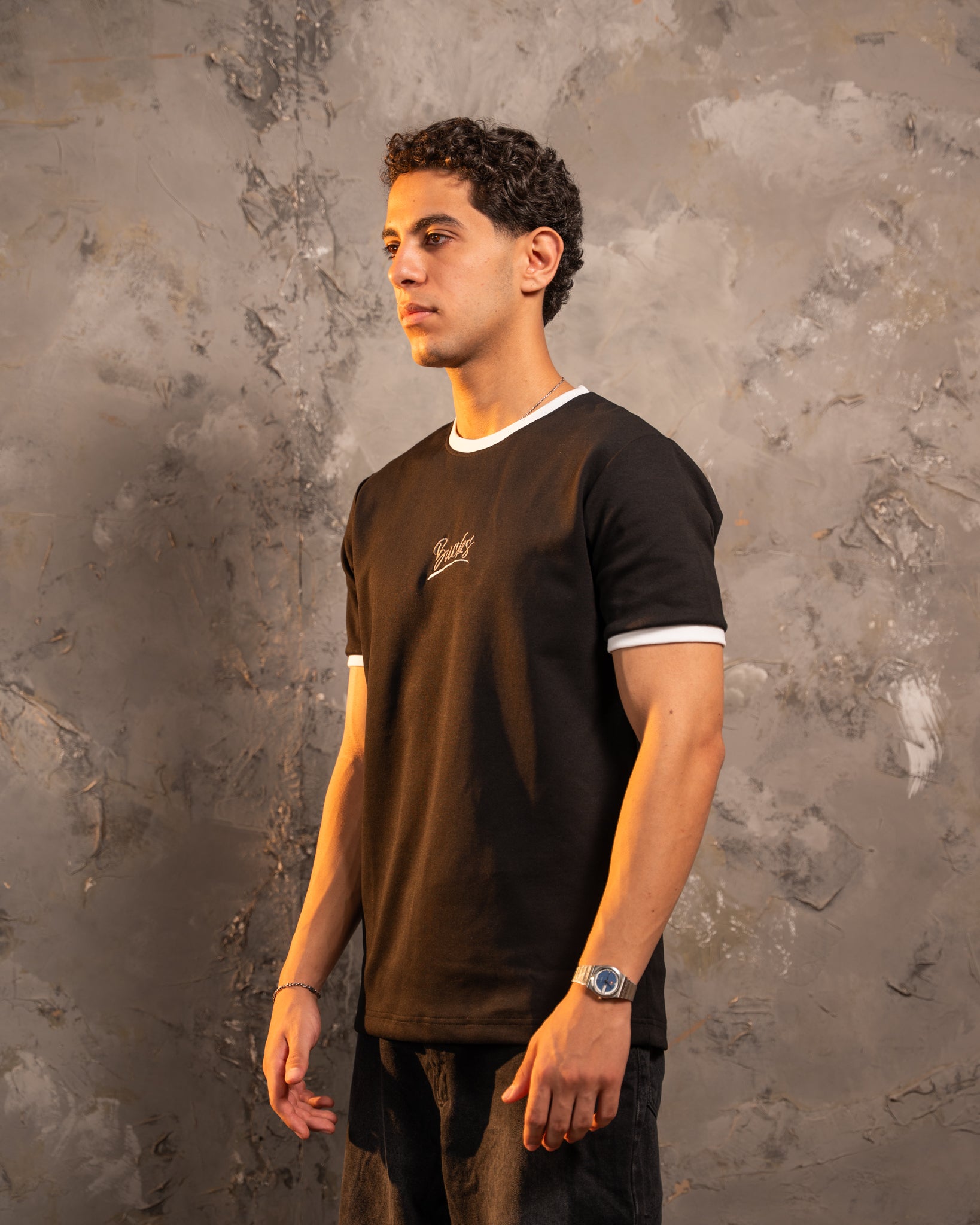 Signature Black & White Ringer Tee