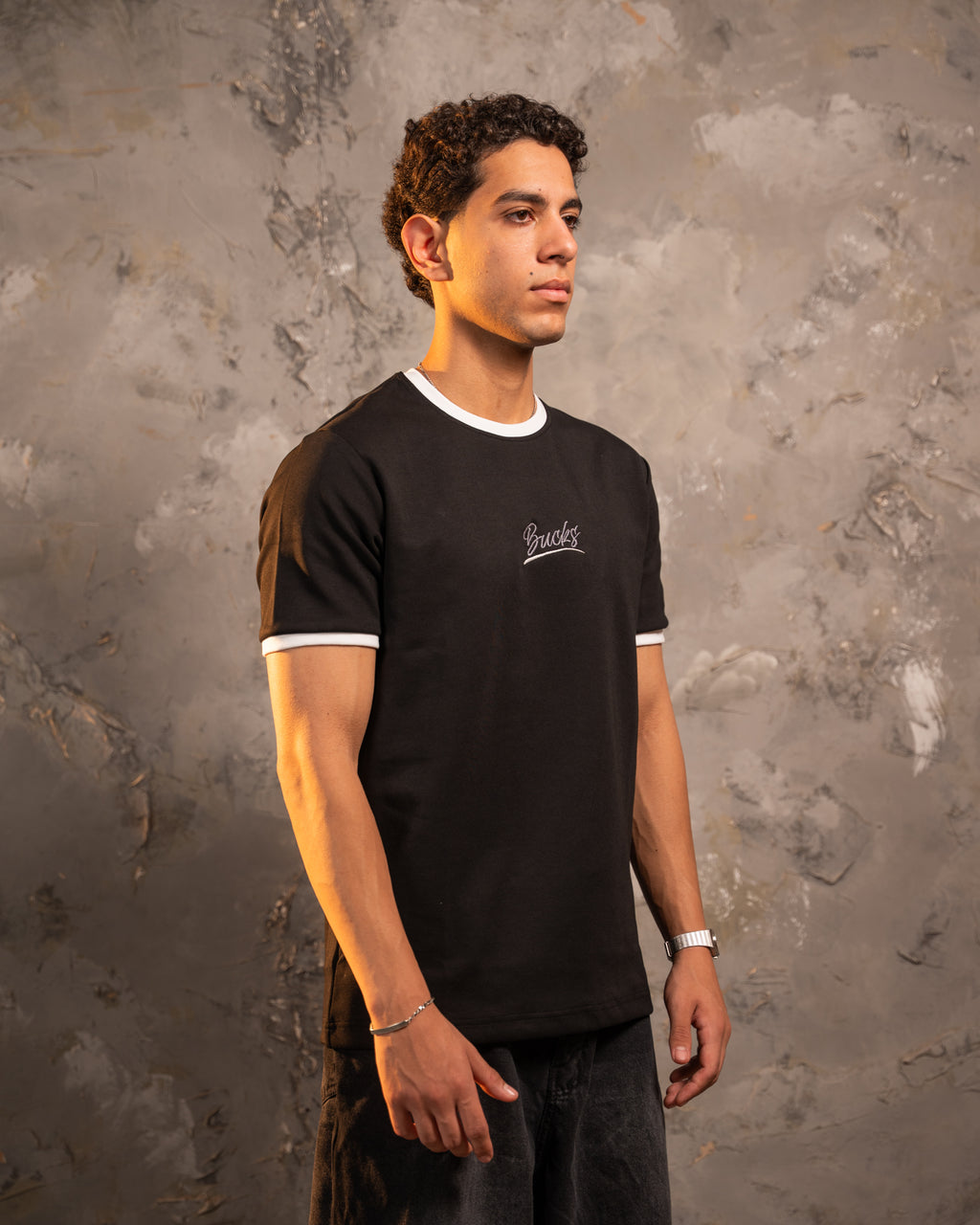 Signature Black & White Ringer Tee