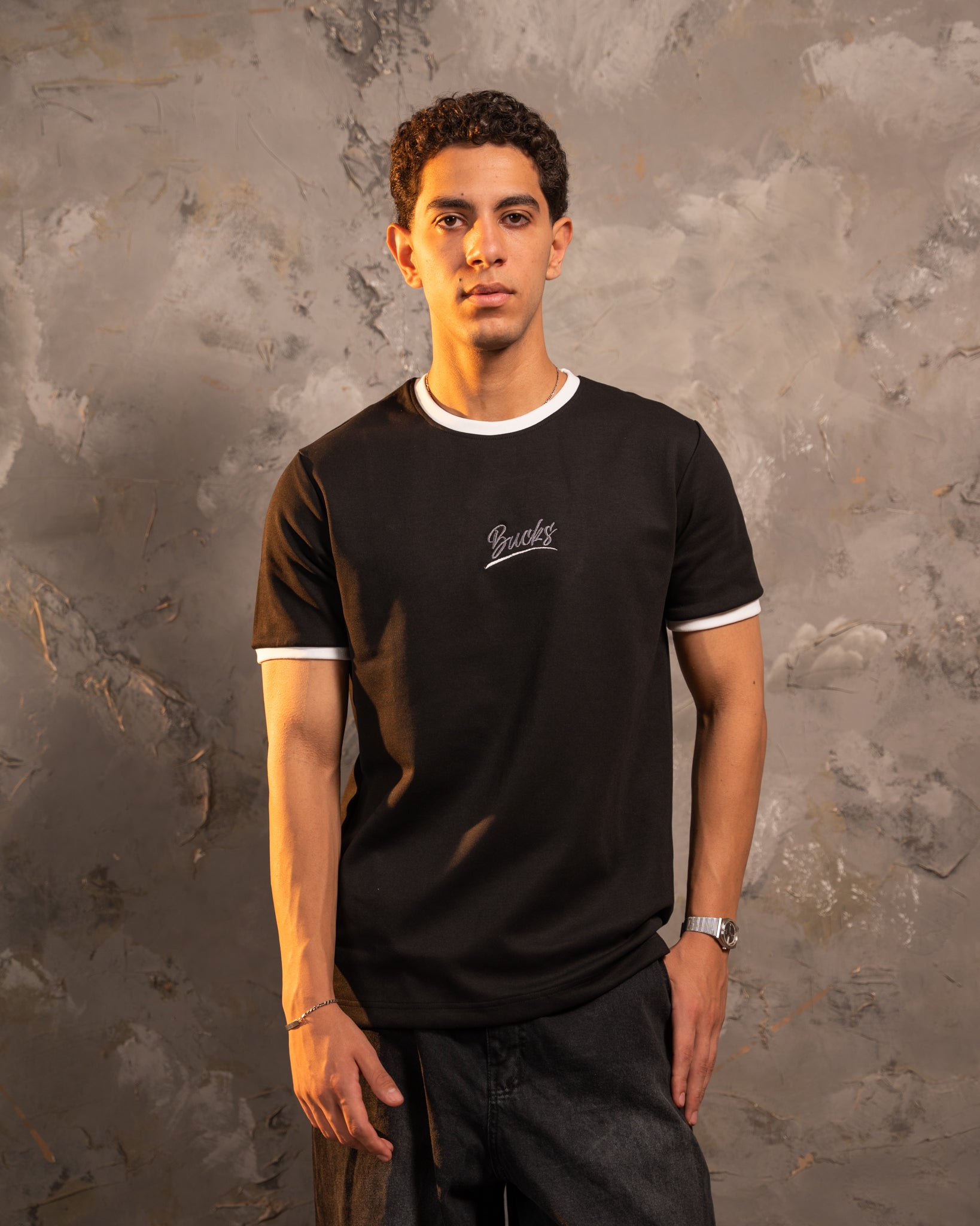 Signature Black & White Ringer Tee