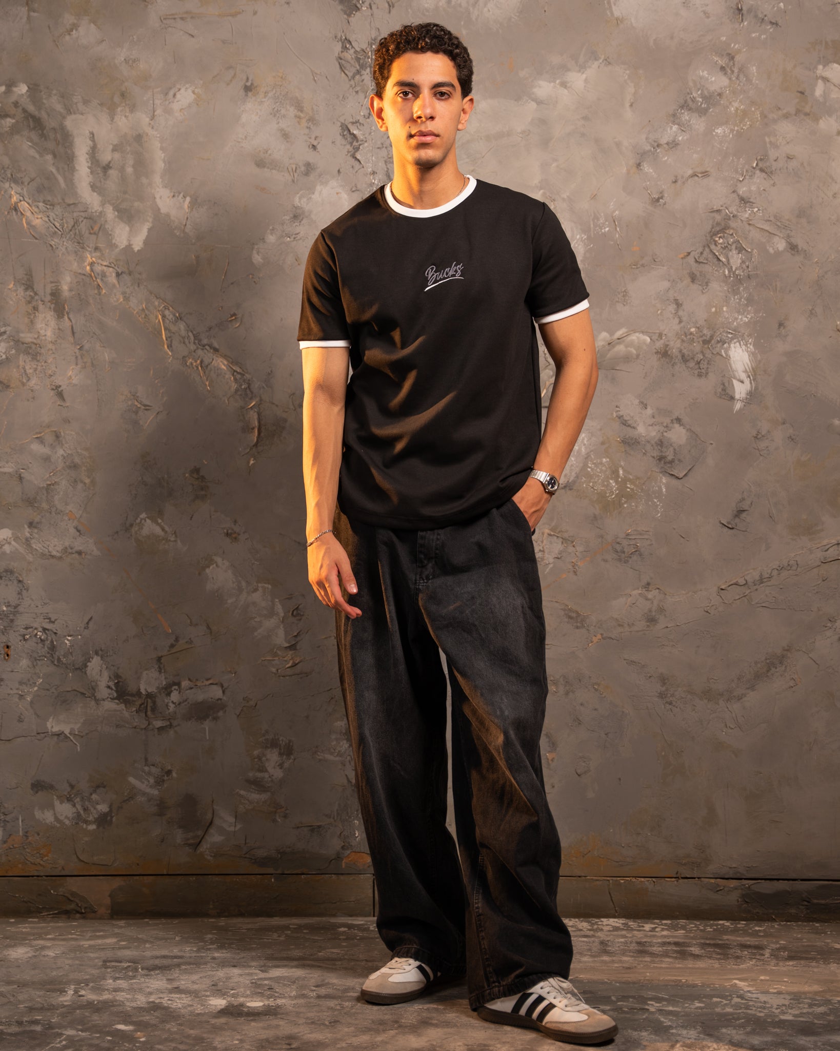 Signature Black & White Ringer Tee