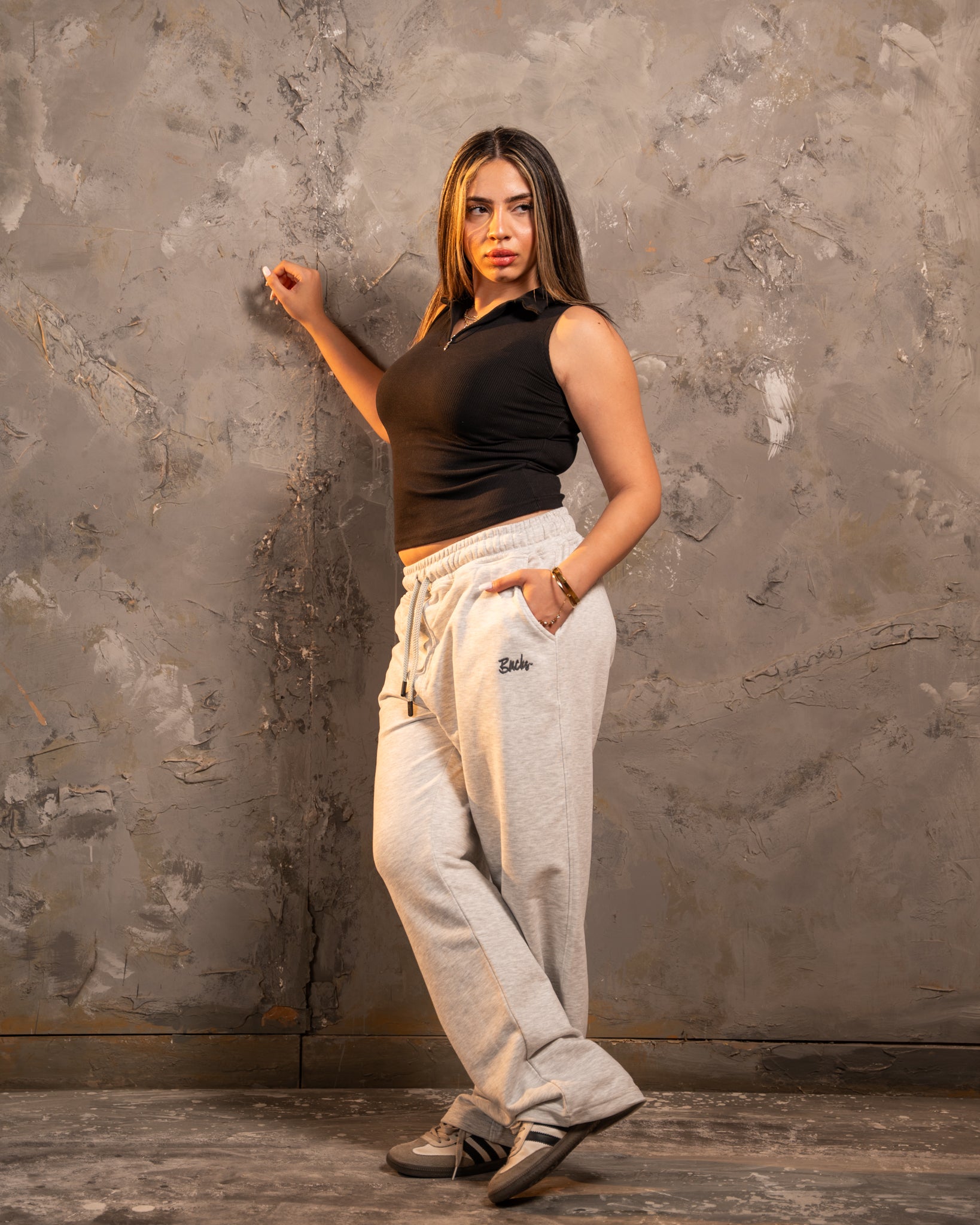 Light Grey Relaxed Fit Sweatpants