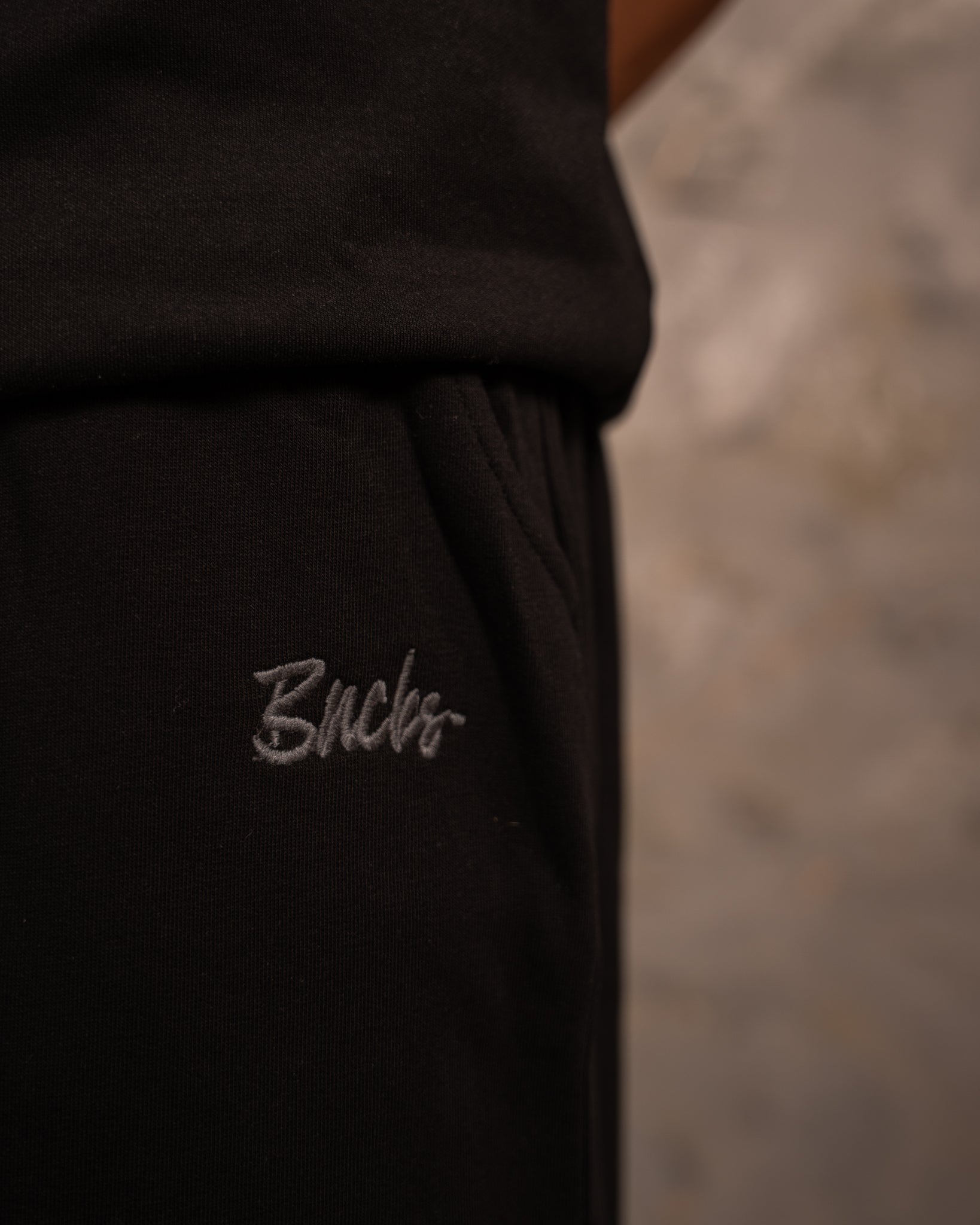 Black Relaxed Fit Sweatpants