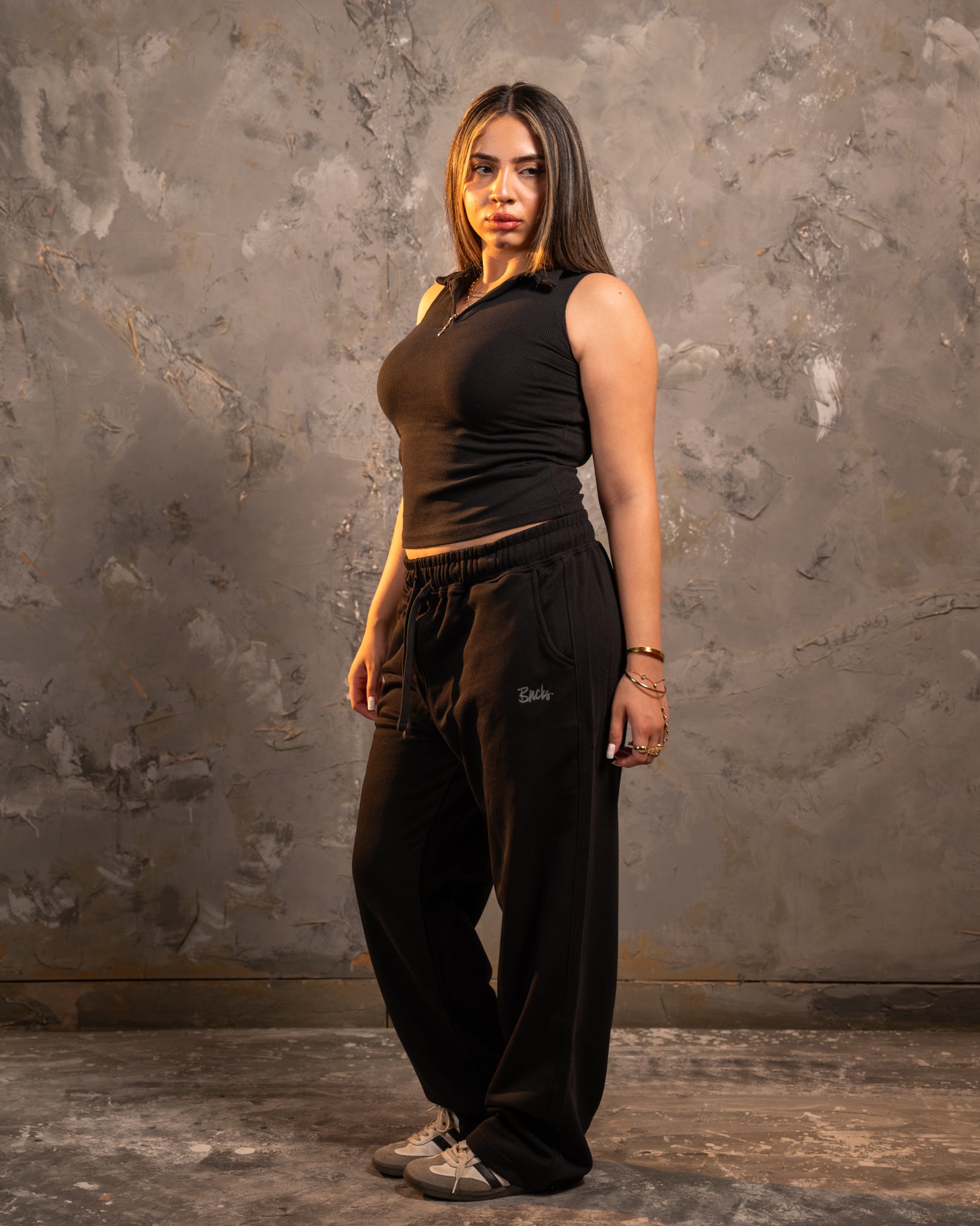 Black Relaxed Fit Sweatpants