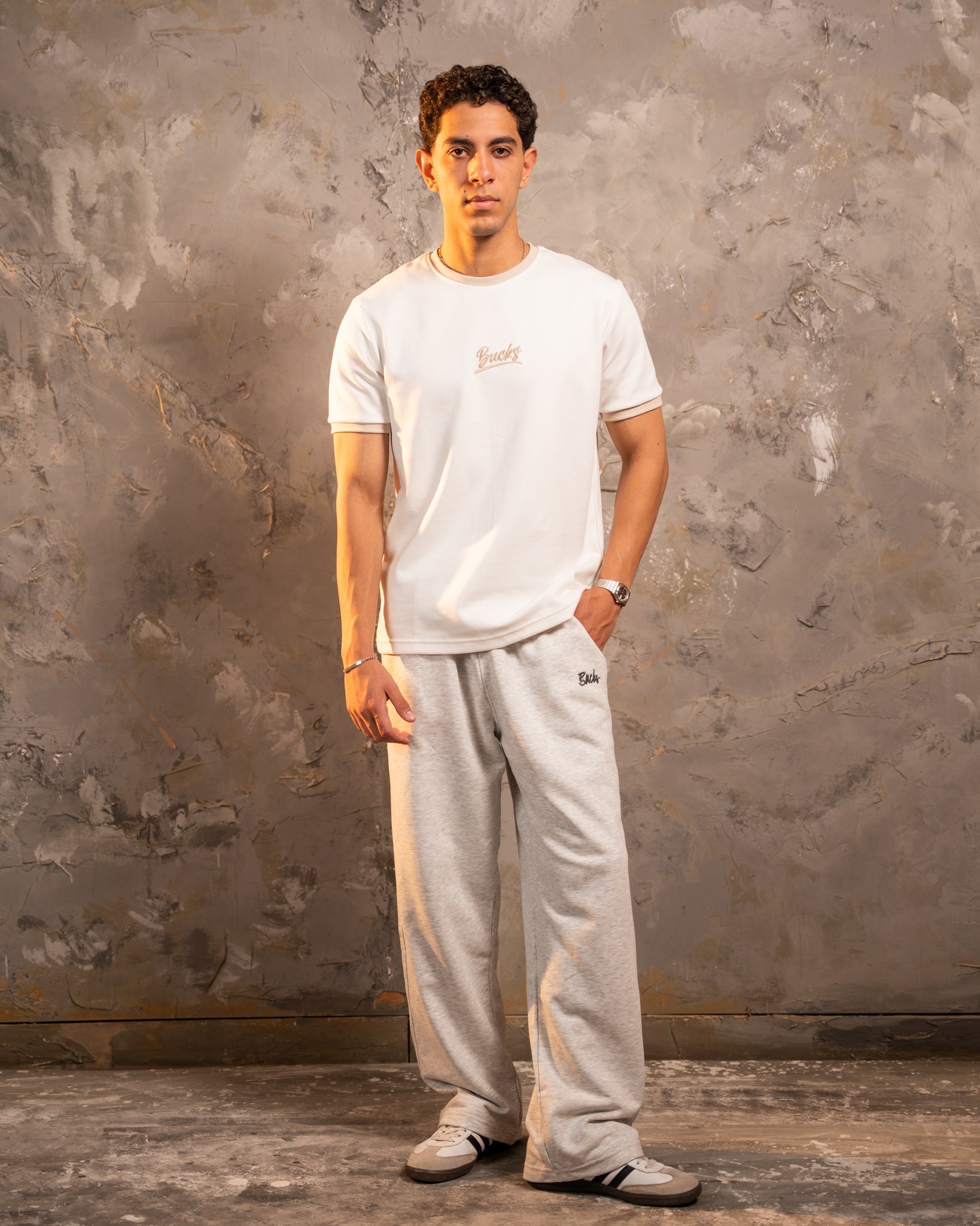 Light Grey Relaxed Fit Sweatpants