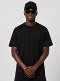 Black oversized tee