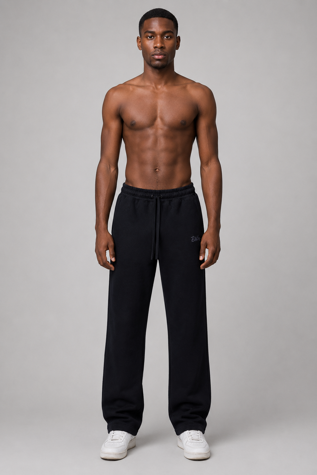 Black Relaxed Fit Sweatpants