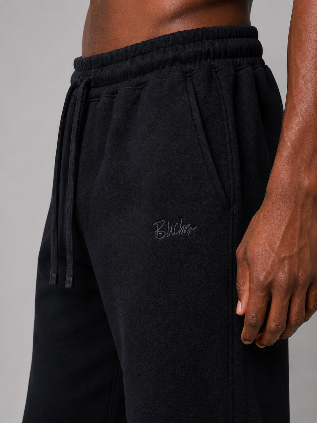 Black Relaxed Fit Sweatpants