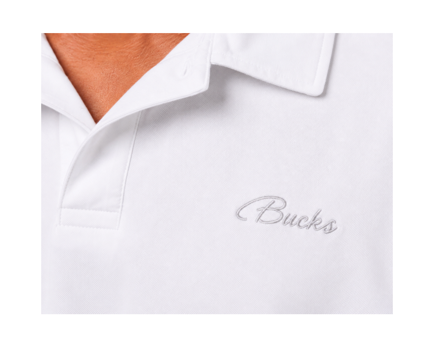 white polo shirt